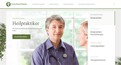 Desktop Screenshot of heilpraktiker.de